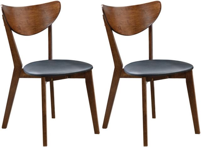 Coaster® Malone 2-Piece Dark Walnut Side Chairs