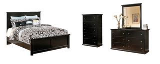 Signature Design by Ashley® Maribel 3-Piece Black King Panel Bed Set