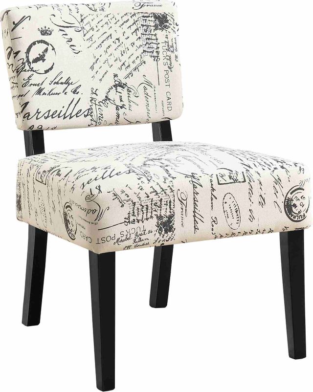 Monarch Specialties Inc. Vintage French Fabric Accent Chair 1