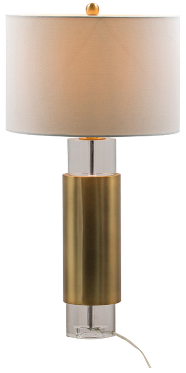 A & B Home Brass Tone Table Lamp-1