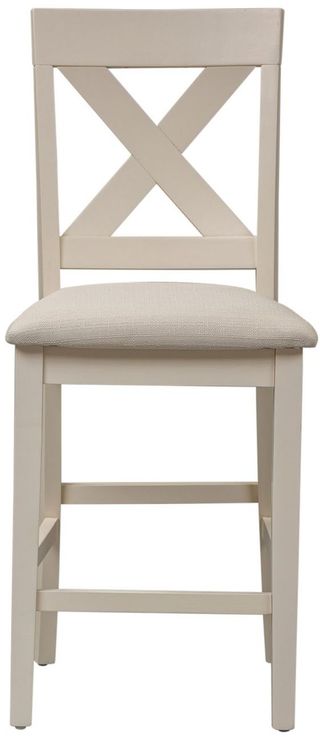 Liberty Furniture Thornton Cream X Back Counter Chair - Set of 2