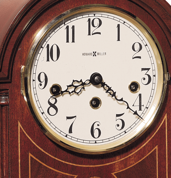 Howard Miller® Barrister Mahogany Mantel Clock 1