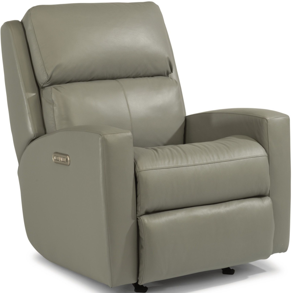 Flexsteel® Catalina Light Gray Power Rocking Recliner With Power ...