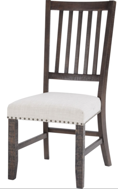 Jofran Inc. Willow Creek Chocolate Brown Slatback Dining Chair 2