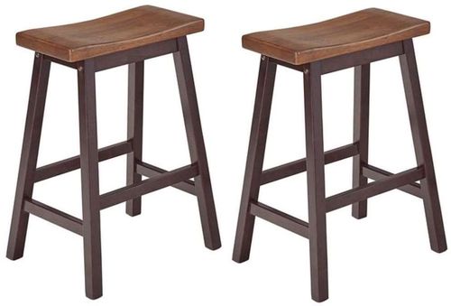 Progressive® Furniture Kenny 2-Piece Chocolate/Walnut Counter Stool Set