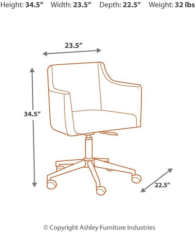 Signature Design by Ashley® Baraga Home Office Swivel Desk Chair 4