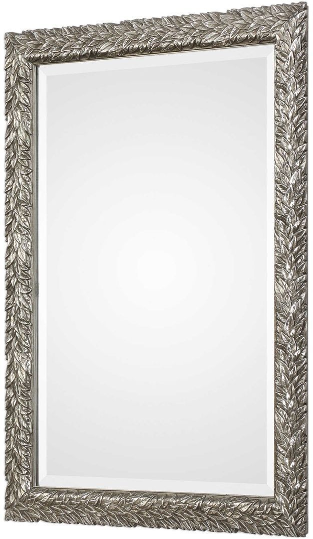 Uttermost® by Grace Feyock Evelina Silver Leaves Mirror-1