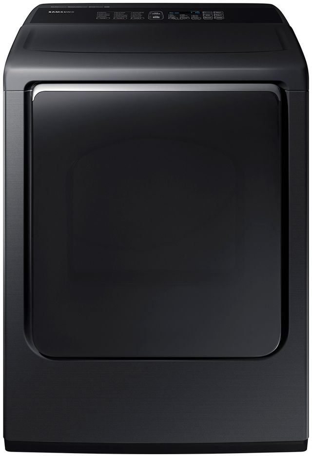 Samsung 7.4 Cu. Ft. Fingerprint Resistant Black Stainless Steel Front Load Gas Dryer 0