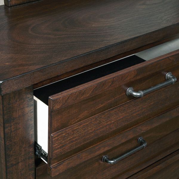 Samuel Lawrence Furniture Ruff Hewn Wood Dresser-2