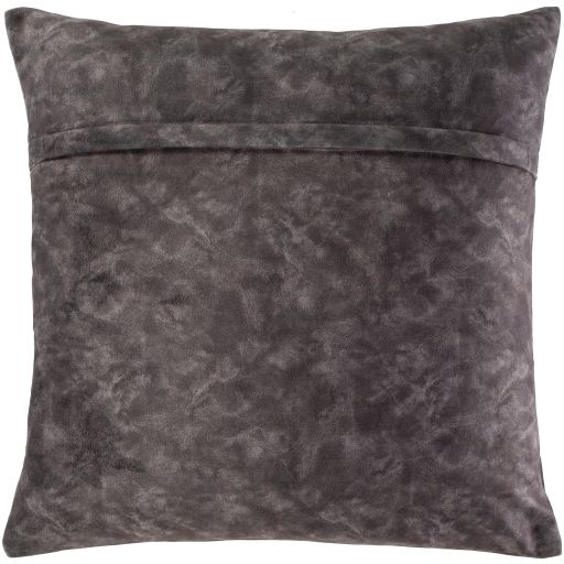 Surya Collins Charcoal 20"x20" Toss Pillow with Polyester Insert-2