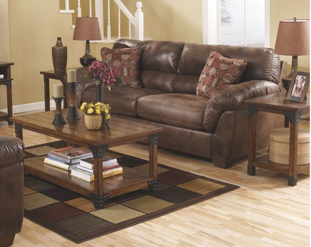 Signature Design by Ashley® Murphy 3 Piece Medium Brown Occasional Table Set 2