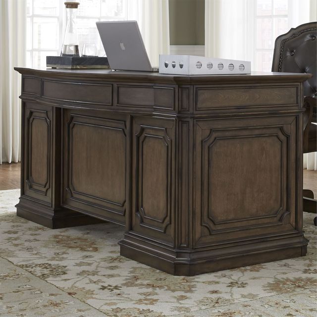 Liberty Furniture Amelia Antique Toffee Junior Executive Desk 7