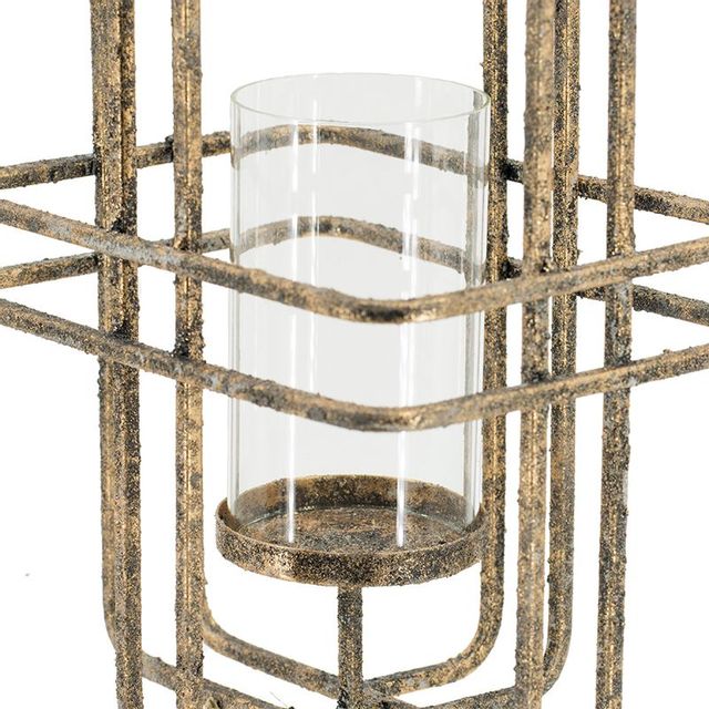 A & B Home Gold Candle Holder-3