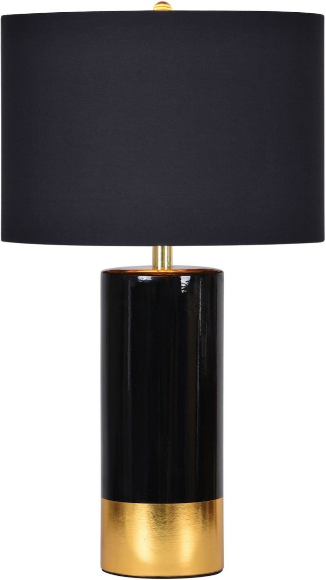 Renwil® The Tuxedo Black And Gold Table Lamp