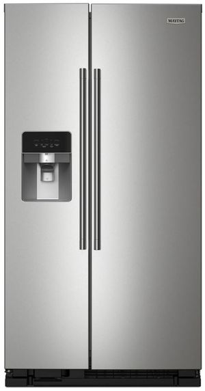 Maytag® 36 in. 24.5 Cu. Ft. Fingerprint Resistant Stainless Steel Side by Side Refrigerator 