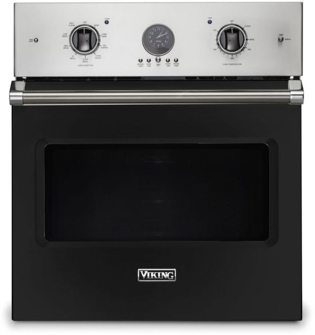 Viking® 5 Series 27" Cast Black Professional Built In Single Electric Premiere Wall Oven