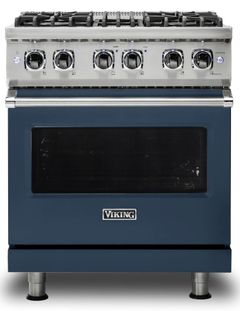 Viking® 5 Series 30" Slate Blue Pro Style Dual Fuel Natural Gas Range