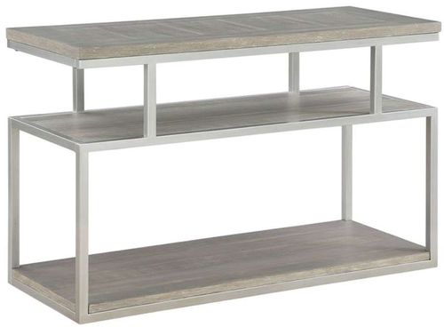 Progressive® Furniture Lake Forest Brushed Nickel/Musk Console Table