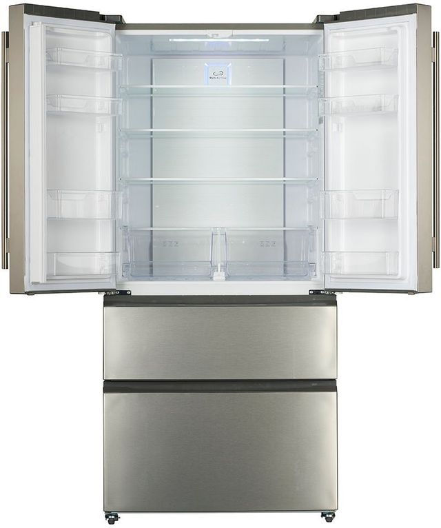 FORNO® Alta Qualita 18.88 Cu. Ft. Stainless Steel French Door Refrigerator 1