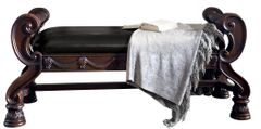 Millennium® By Ashley® North Shore Dark Brown Large Upholstered Bedroom Bench