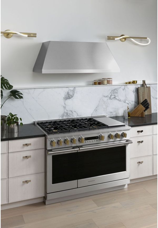 Monogram 48" Stainless Steel Pro Style Natural Gas Range