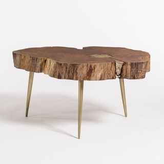 Alder & Tweed Furniture Company Vail Natural Finish Molten Coffee Table