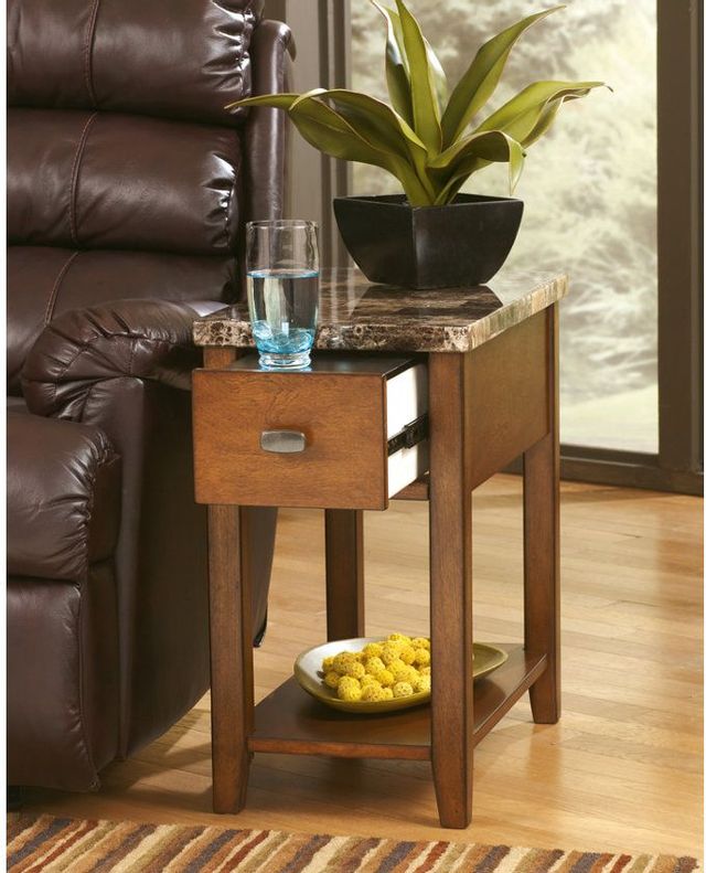 Signature Design by Ashley® Breegin Brown Chair Side End Table 9