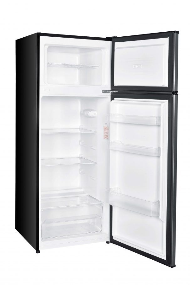 Danby® 7.4 Cu. Ft. Black with Stainless Steel Counter Depth Top Freezer Refrigerator 23