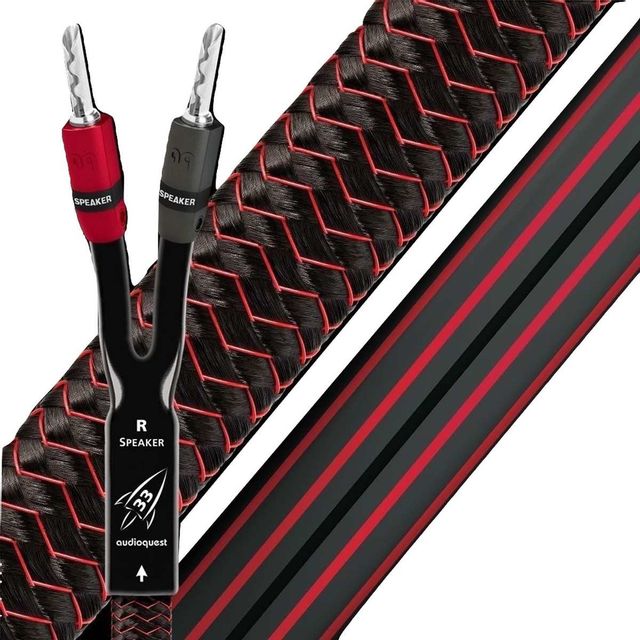 AudioQuest® Rocket 33 Red 328 Ft Braided Speaker Cable