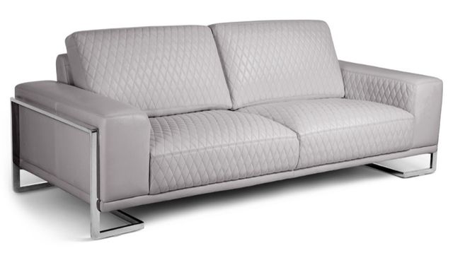 Gianna Grey Leather Sofa