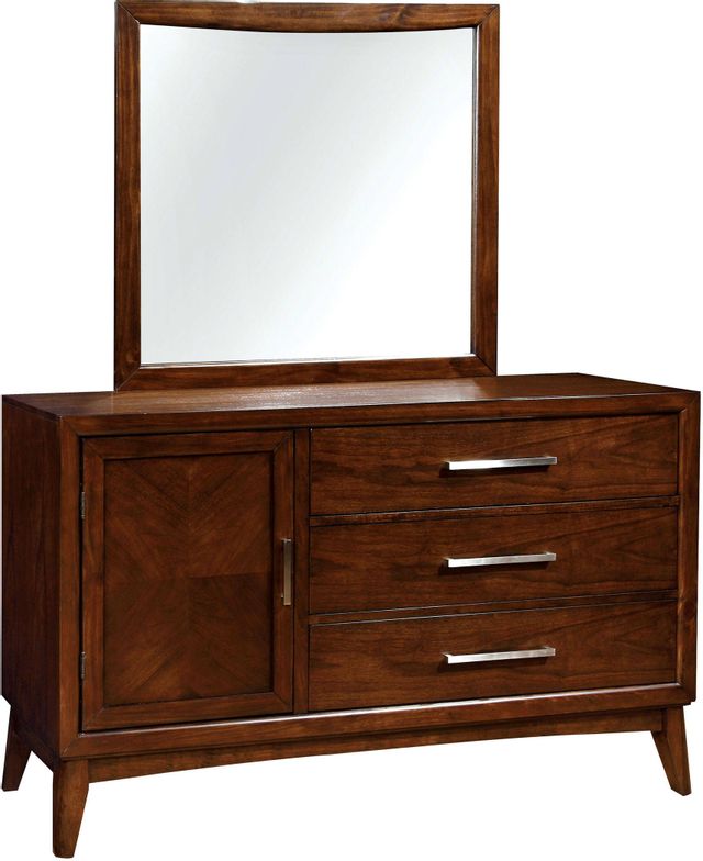 Furniture of America® Snyder Brown Cherry Dresser Mirror 0