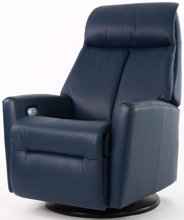 Fjords® Relax Sydney Blue Small Dual Motion Swivel Recliner 2