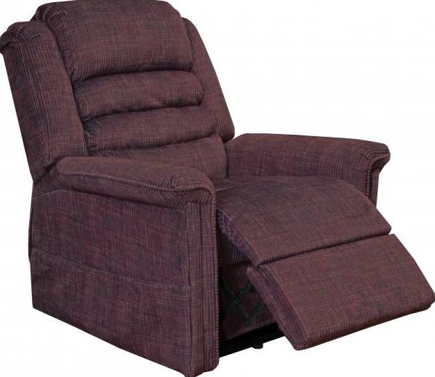 Catnapper® Soother Wine Power Lift Full Lay-Out Chaise Recliner with Heat and Massage 1