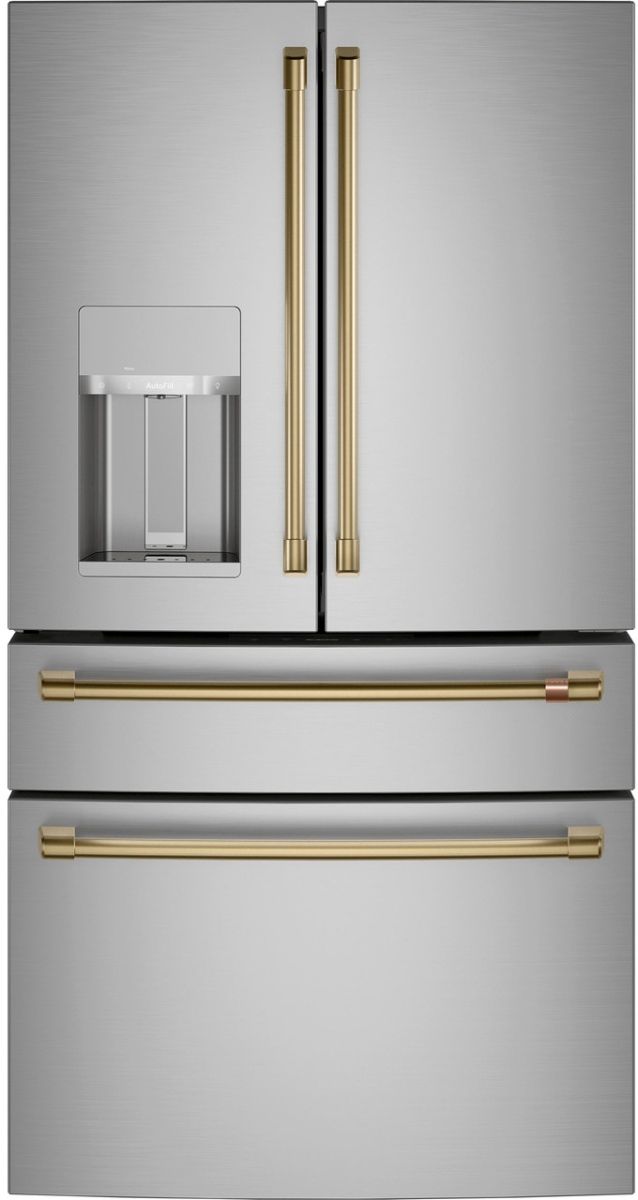 Café™ Brushed Brass Refrigeration Handle Kit 1