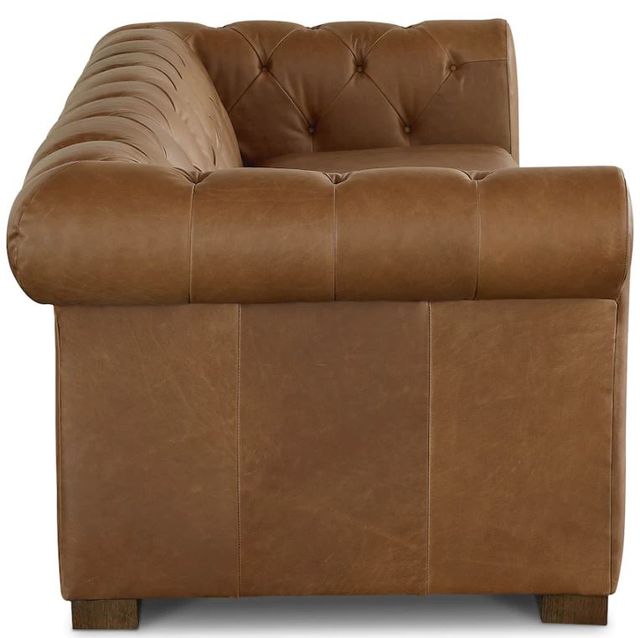 Bassett® Furniture Jamestown Benchmade Soft Umber Leather Sofa Blvdhome