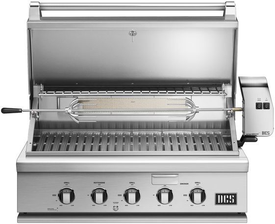 DCS Series 7 36" Brushed Stainless Steel Traditional Built In Propane Gas Grill 1