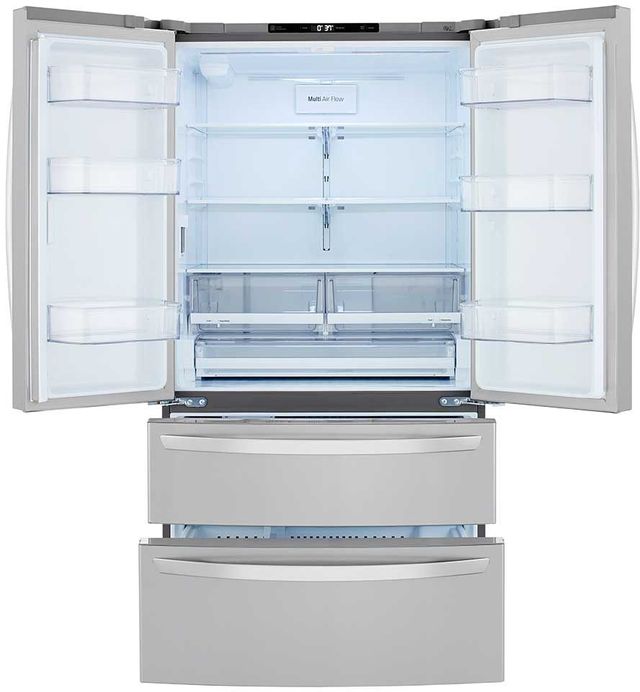 LG 26.9 Cu. Ft. PrintProof™ Stainless Steel French Door Refrigerator-LMWS27626S-1