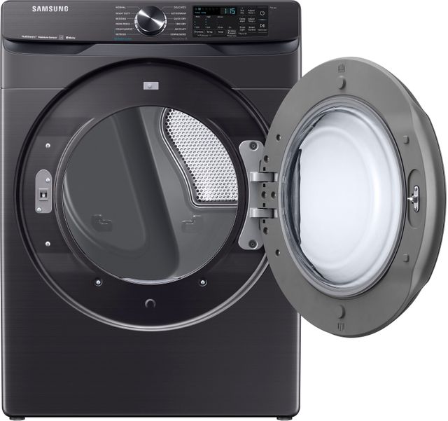 Samsung 7.5 Cu. Ft. Fingerprint Resistant Black Stainless Steel Front Load Gas Dryer-2