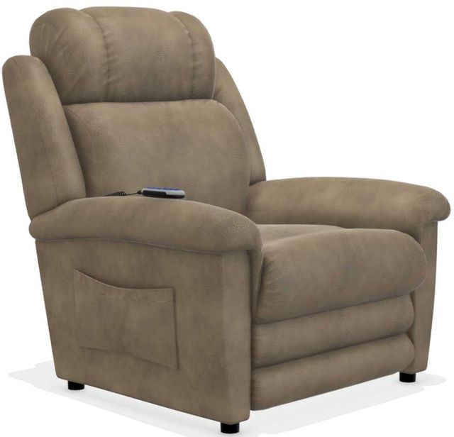 La-Z-Boy® Clayton Ash Gold Power Lift Recliner with Massage and Heat 12