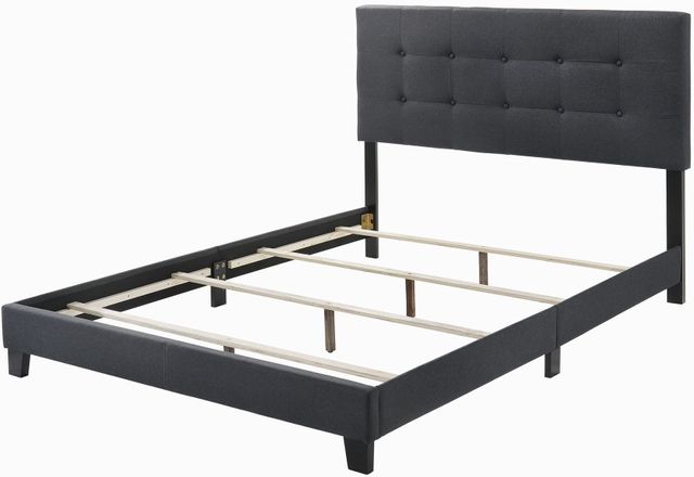 Coaster® Mapes Charcoal  Queen Upholstered Bed 6