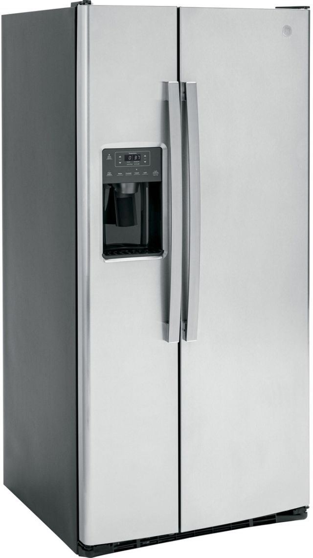 Réfrigérateur côte-à-côte de 33 po GE® de 23,2 pi³ - Ardoise résistant aux traces de doigts 31