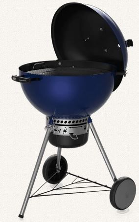 Weber Grills® Master-Touch Series 24" Deep Ocean Blue Charcoal Grill-3