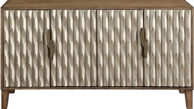 Accents by Andy Stein™ Fossil Brown/Metallic Media Credenza-1