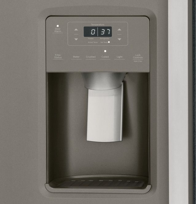 GE® 25.3 Cu. Ft. Slate Side-by-Side Refrigerator 5