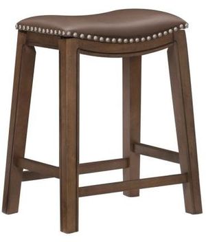 Homelegance® Brown 24" Upholstered Counter Stool