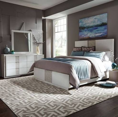 Liberty Mirage 3-Piece Wire Brushed White Queen Bedroom Set