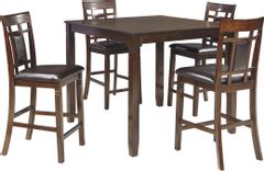 Signature Design by Ashley® Bennox 5-Piece Brown Counter Height Dining Set