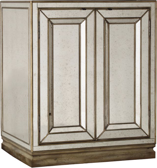 Hooker® Furniture Sanctuary Visage Mirrored Nightstand 0