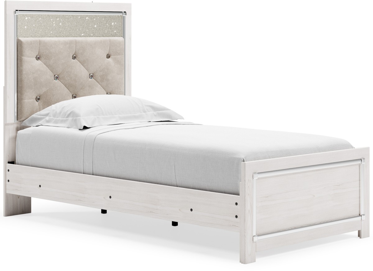 Ashley white twin outlet bed