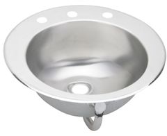 Elkay® Asana Stainless Steel 19.63" x 16.69'' x 6" Single Bowl Drop-In Bathroom Sink